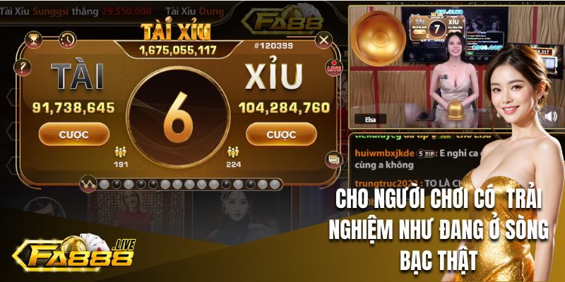 Ưu điểm nổi bật khi chơi tại live casino FA88