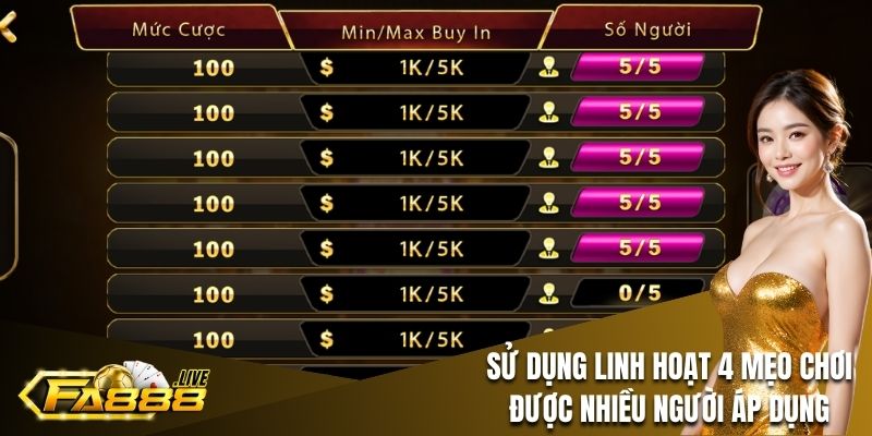 Kinh nghiệm tham gia chơi Poker FA88 cho người mới tham khảo